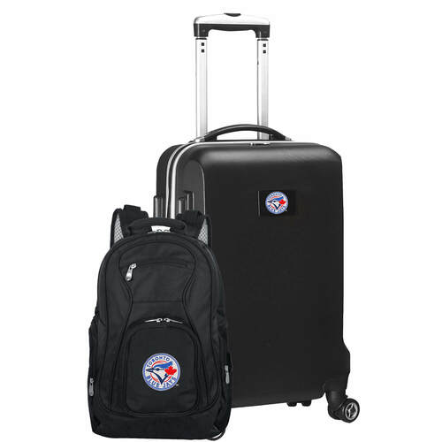 MLB Toronto Blue Jays Deluxe 2 Piece Backpack & Carry-On Set for wholesale by Mojo Licensing