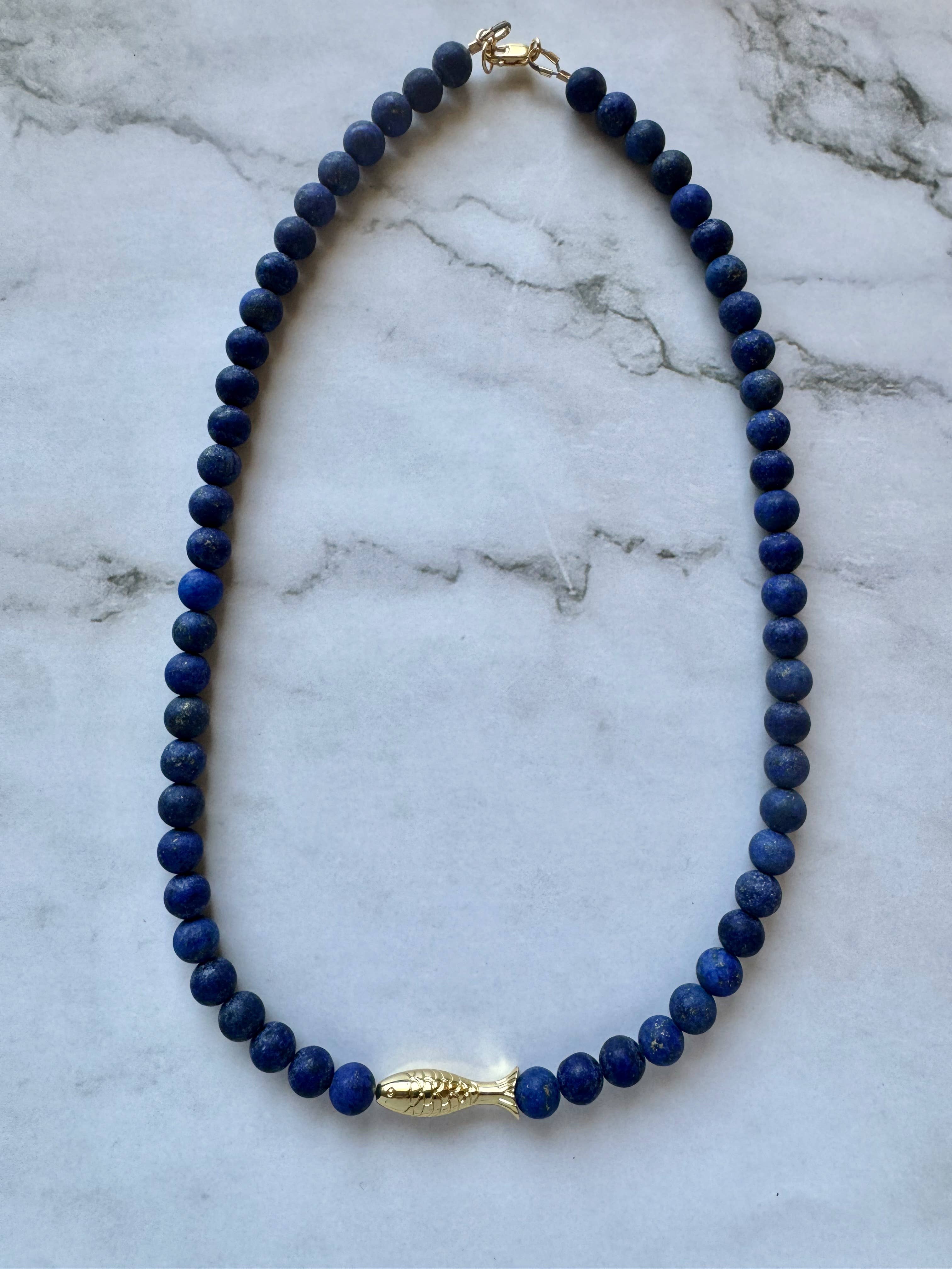 Jessica Matrasko Jewelry - Wholesale Beaded/Pearl Necklace - Ashia Beaded Fish Necklace4