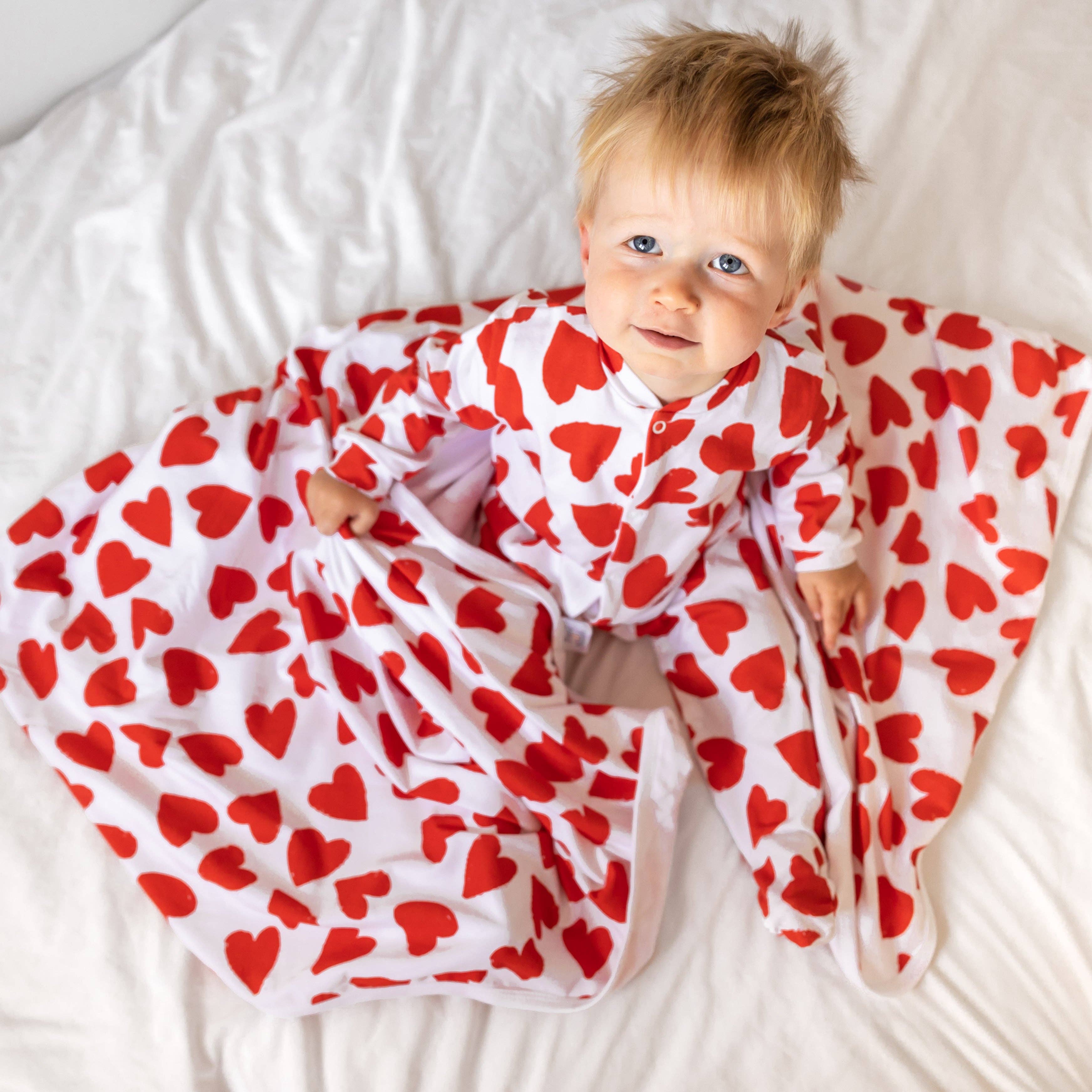 Fred & Noah - Vente Grenouillère – bébé - Pyjama en coton Love Heart2