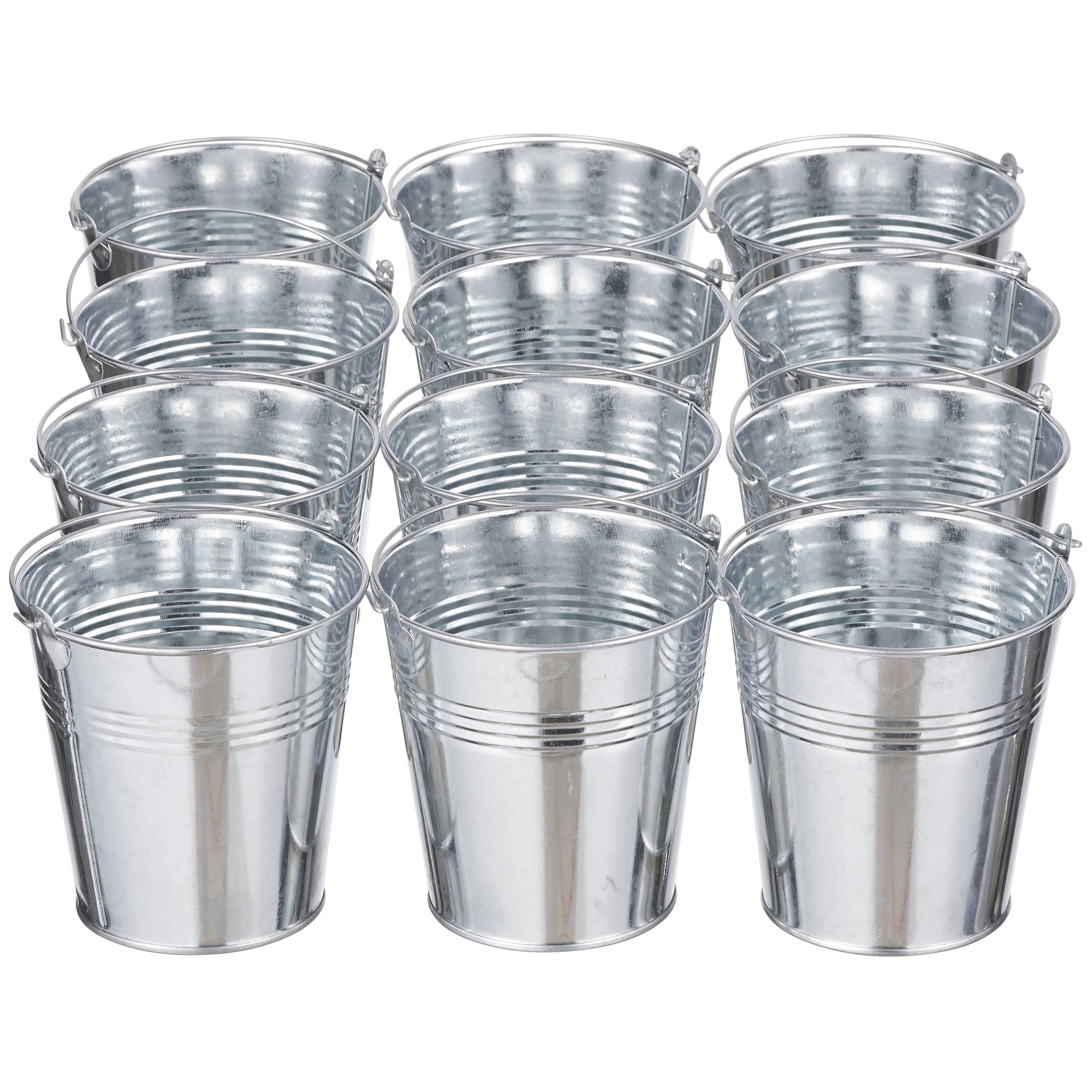 The Twiddlers – Balde/cesto por atacado – 12 Baldes Metálicos Mini com Alças7