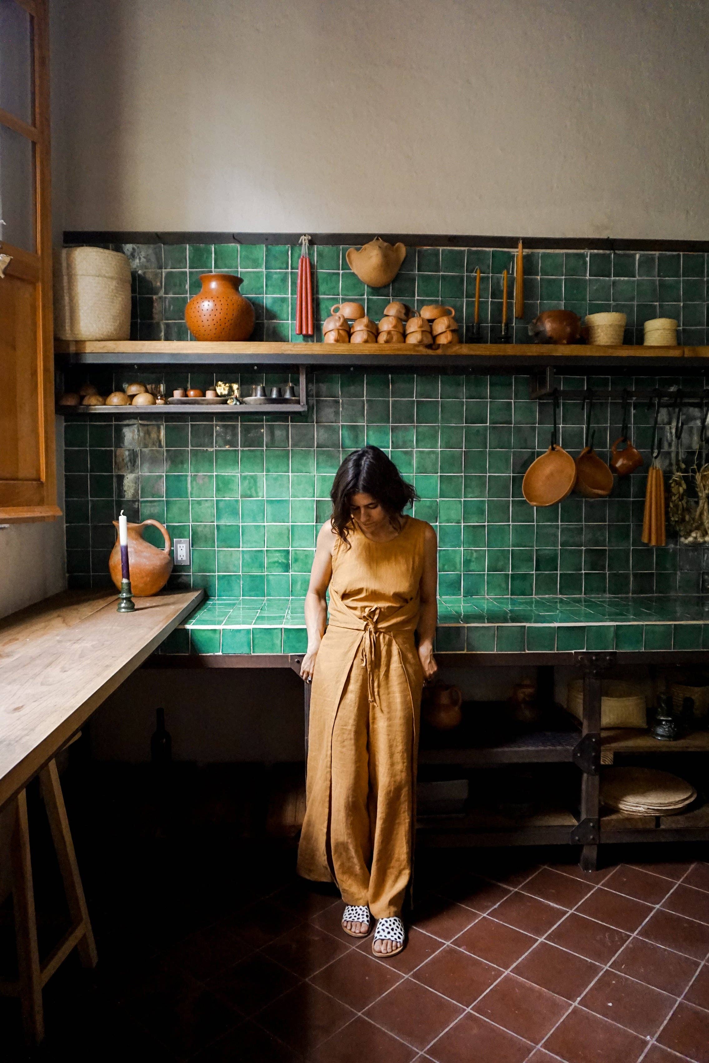 by kvp - Wholesale Romper - Women's - Paige Wrap Romper in Golden4