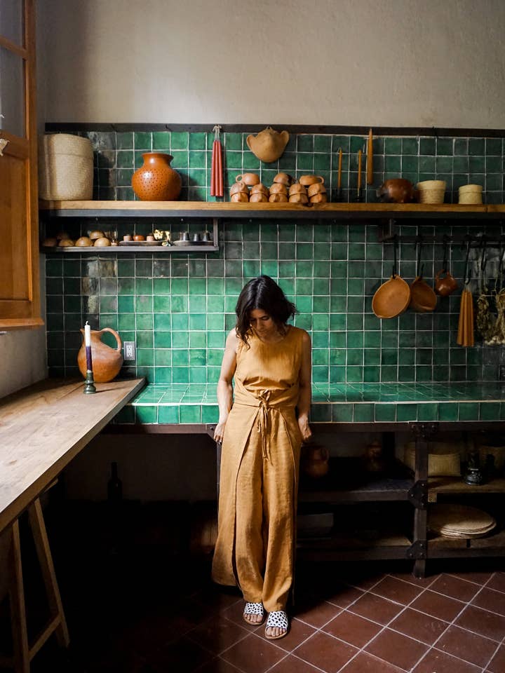 by kvp - Wholesale Romper - Women's - Paige Wrap Romper in Golden4