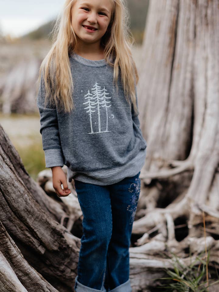 Camiseta Manga Larga Niño Tres Árboles para venta al por mayor de Made of Mountains