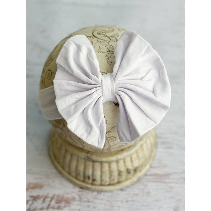 The Hair Bow Company - Wholesale Fashion Headband - Baby - Solid Fabric Bow Headband