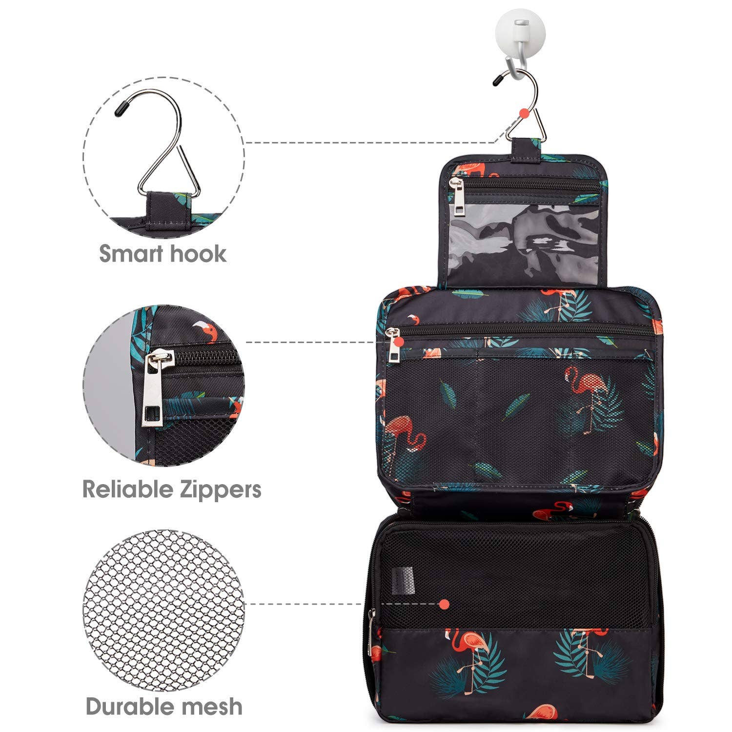 NARWEY INC - Wholesale Toiletry Bag - Women's - Hanging Travel Toiletry Bag Cosmetic Make up Organizer74