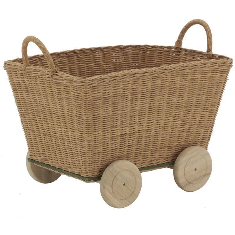 Aubry Gaspard - Wholesale Basket - Kids & Baby - Natural rattan trolley0