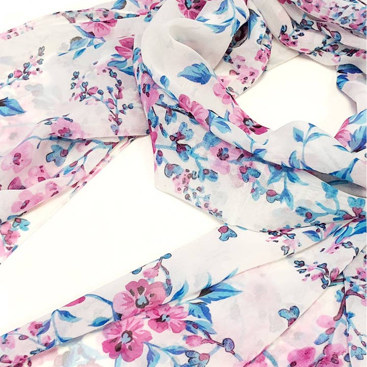 Wrapables.com - Wholesale Scarf - Women's - Wrapables Lightweight Floral Spring Chiffon Scarf27