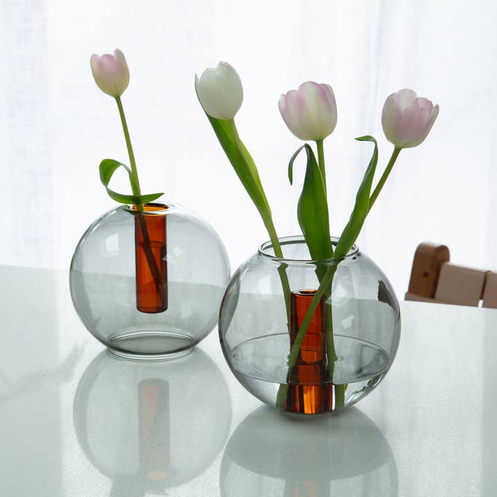Block Design - Wholesale Vase - Medium Bubble Glass Vase14