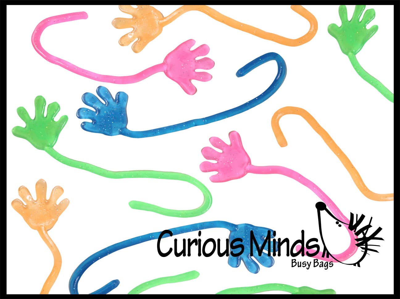 Curious Minds Toys - Wholesale Party gift - Sticky Hands - Mini Glitter for Party Favors, Goodie Bags, T4