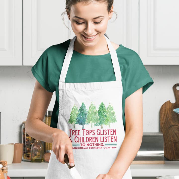 Jackson + Wyatt - Wholesale Apron - Christmas Apron - Children Listen To Nothing