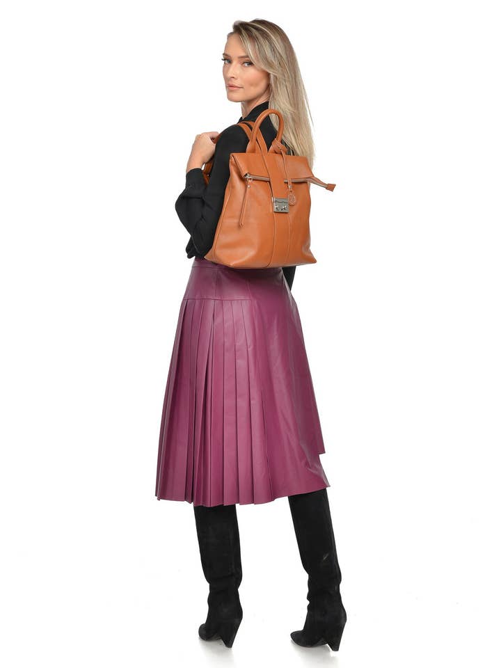 AW25 LV 128 COGNAC voor wholesale door Luisa Vannini