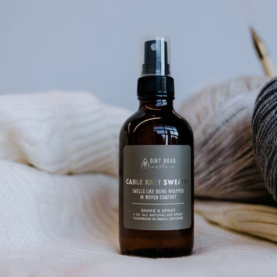 Dirt Road Candle Co - Wholesale Room & Linen Spray - Cable Knit Sweater Air + Room Spray