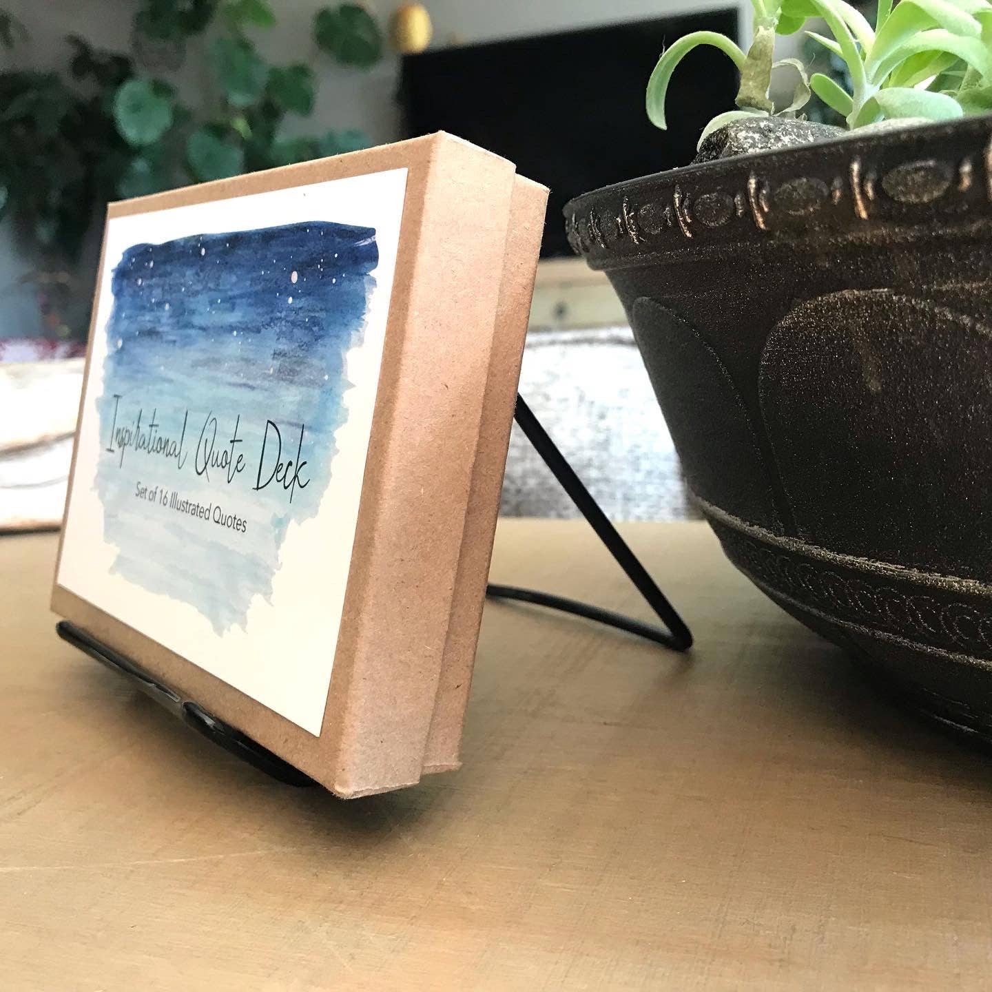 Whimsicals Paperie - Wholesale Desk/Tabletop Sign - Illustrated Inspirational Quotes Gift Deck | Desk Accessory2