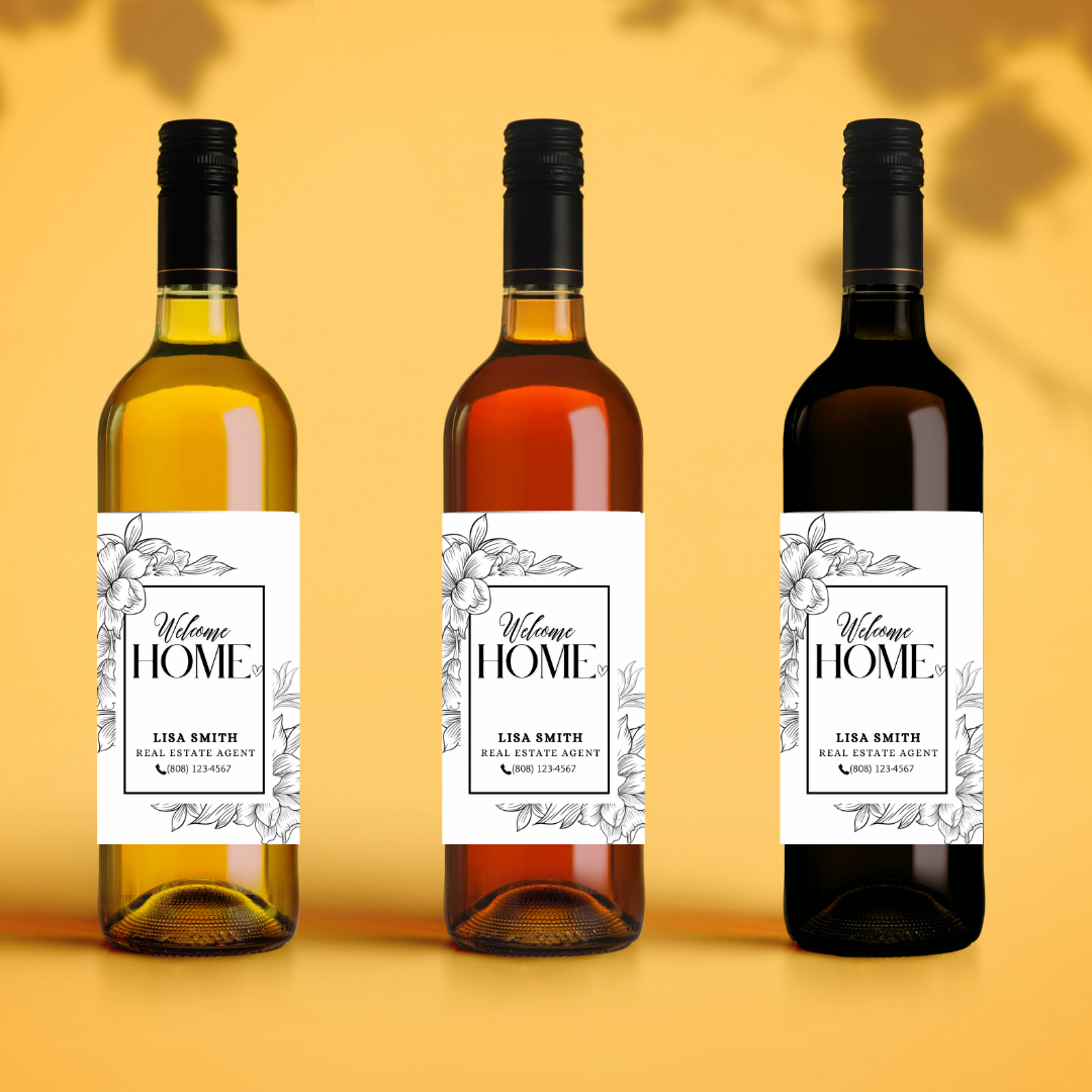 Unknown Designs - Wholesale Gift Tag Label - Welcome Home Wine Labels – 20 Pack - Perfect Closing gift3