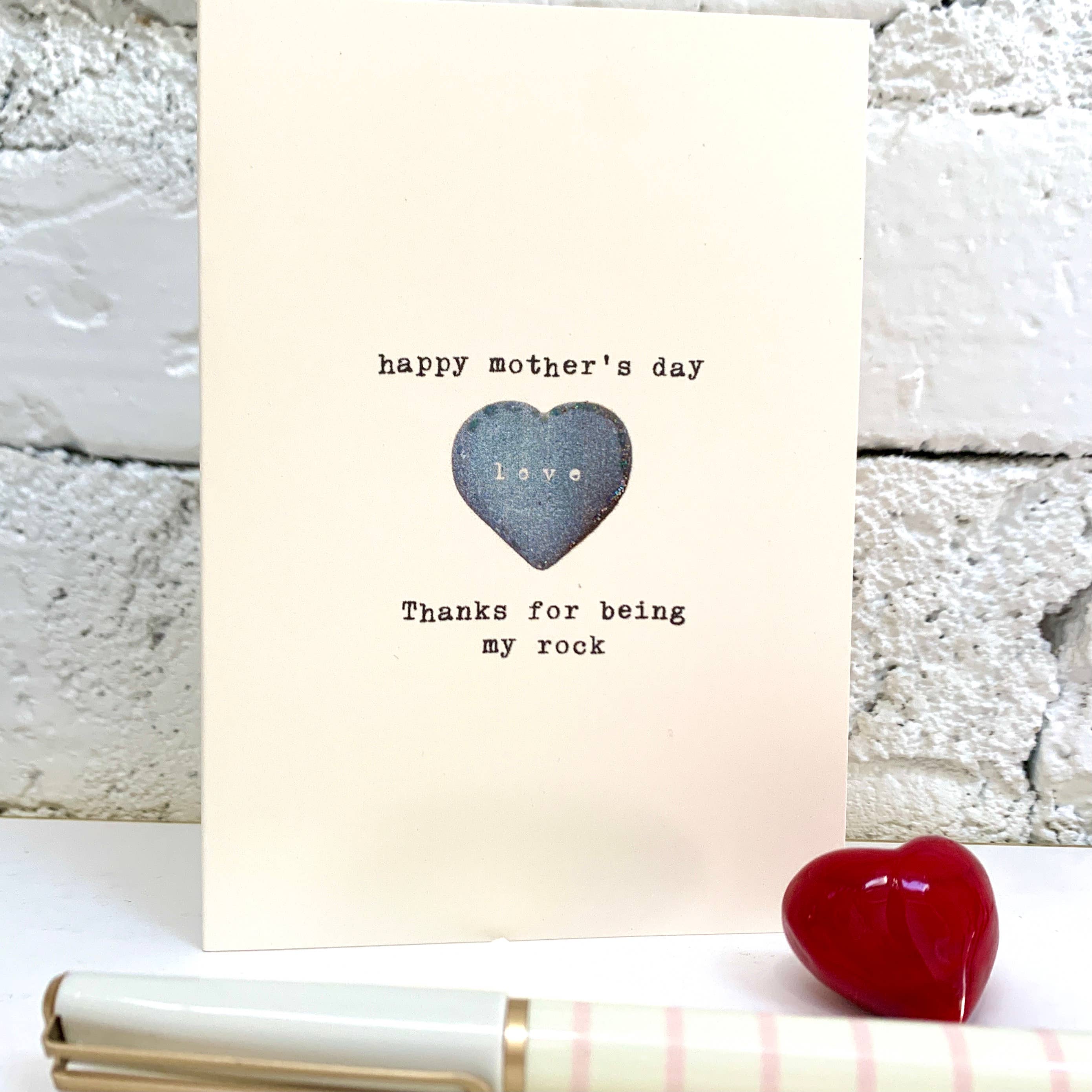 Paperlove Boutique - Wholesale Mother's Day Card - HAPPY MOTHER'S DAY  Thanks for being my rock1