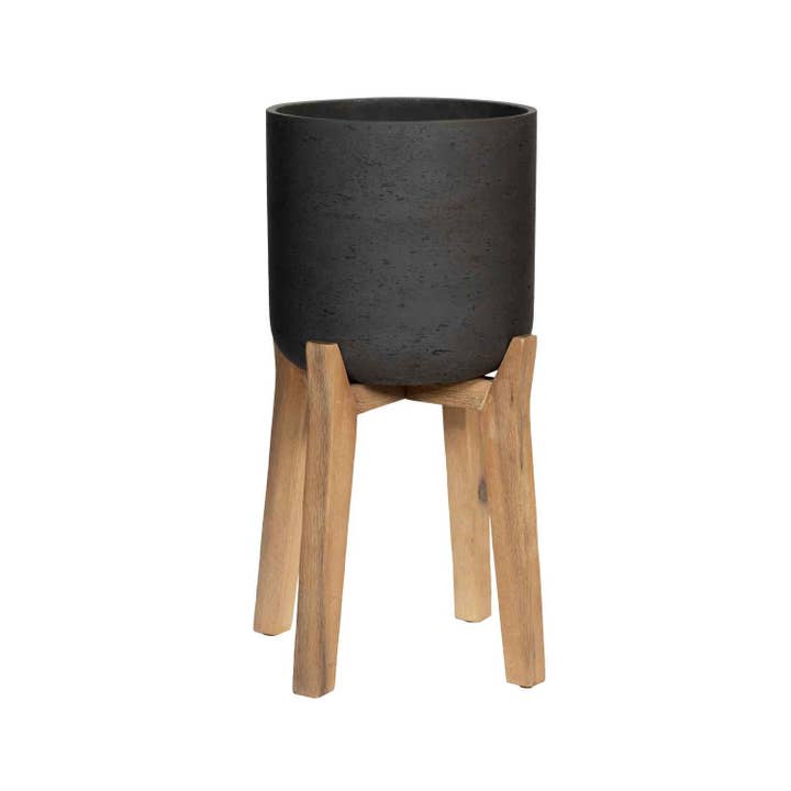 Charlie XXL Feet High Grey Wash L20,47in xW20,47in xH34,45in for wholesale by Pottery Pots