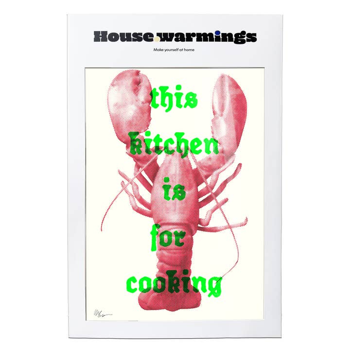 DETTE KØKKEN ER TIL MADLAVNING Kunsttryk - A3 Størrelse for engroshandel hos Jolly Awesome