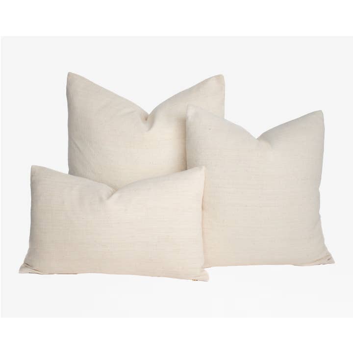 Chanda Textured Pillow Cover - Ivory for wholesale by Heddle & Lamm