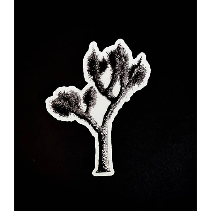 Handgezeichneter Joshua Tree Yucca Vinyl-Aufkleber, wasserfest für den Großhandel von Tony Rubsam Illustrations