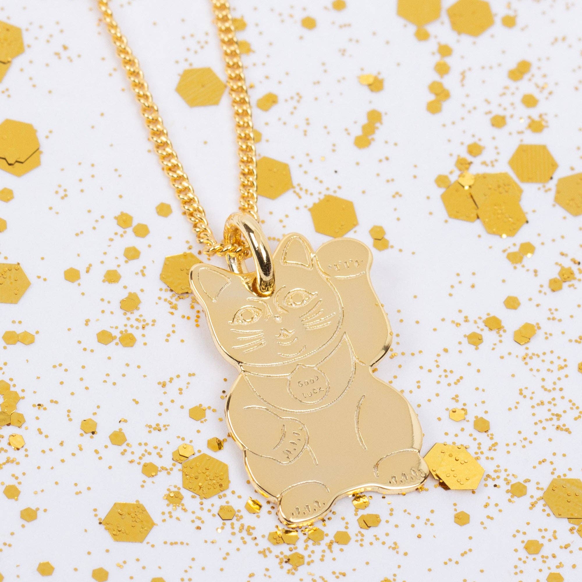 Frau Hansen - Wholesale Pendant/Charm Necklace - Lucky Cat Necklace (pack of 4 pieces)2