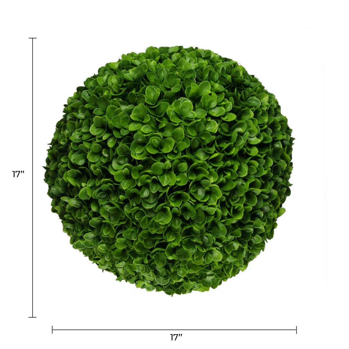 Designer Plants - Wholesale Artificial Plant - Artificial Rose Clover Topiary Ball 17" UV Resistant Set of 21