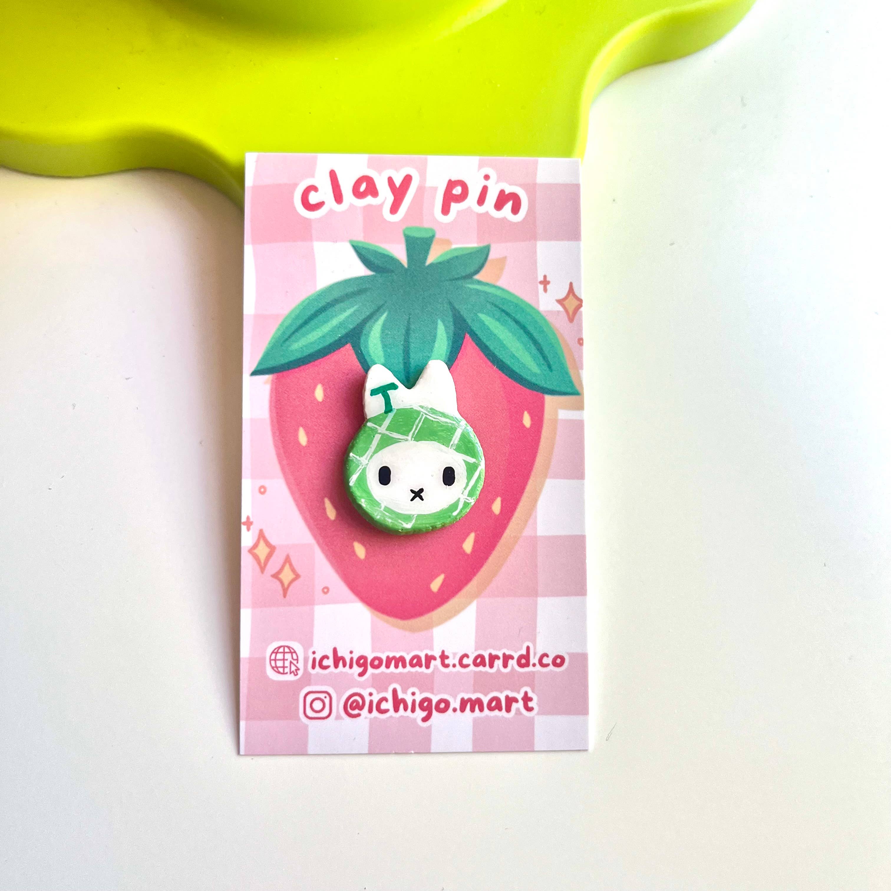 Ichigo Mart - Wholesale Lapel Pin/Button - Miffy Fruit Handmade Clay Pins3