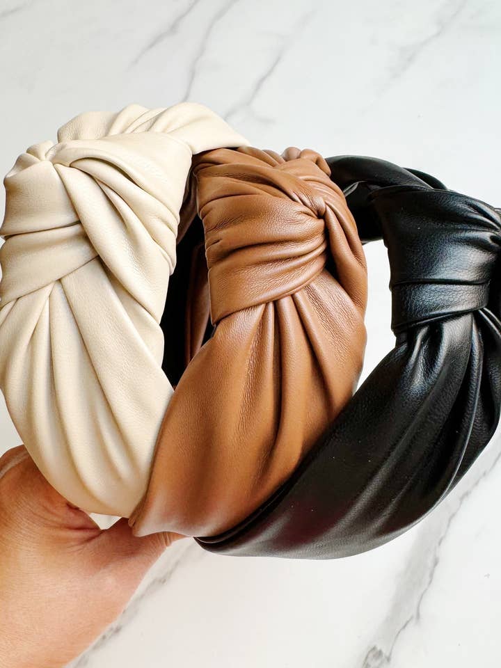 Leather Better Knotted Headband and other Purchase Wholesale better together. Free Returns & Net 60 Terms on Faire trending on Faire.
