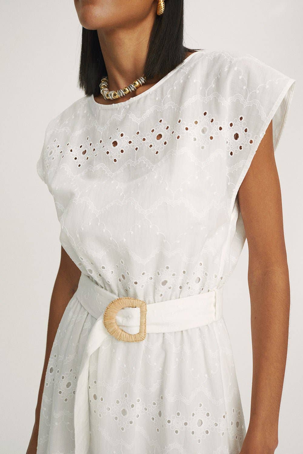 White Eriel Maxi Dress for wholesale on Faire2