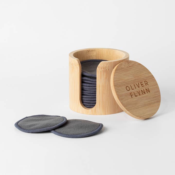 Reusable Bamboo Cotton Round Set for wholesale by Oliver Flynn Plastic Free Shop