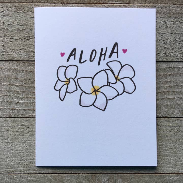 Plumeria Hawaiianische Blumen Aloha für den Großhandel von Ink Delights