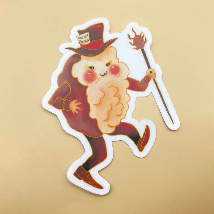 Bakad potatis - Matt klistermärke för wholesale av Live Flashy or Die