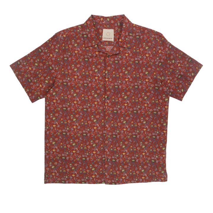 Petite chemise en lin à imprimé floral pour la vente par Stitch Note