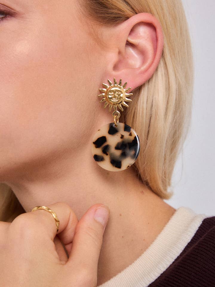 Stainless steel earrings 124RX195 for wholesale by BYREN | ÉLINE L'ATELIER