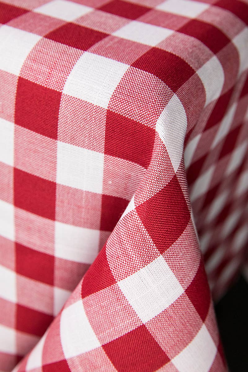 Xia Home Fashions & Manor Luxe - Wholesale Tablecloth - Gingham Check Square Tablecloth4