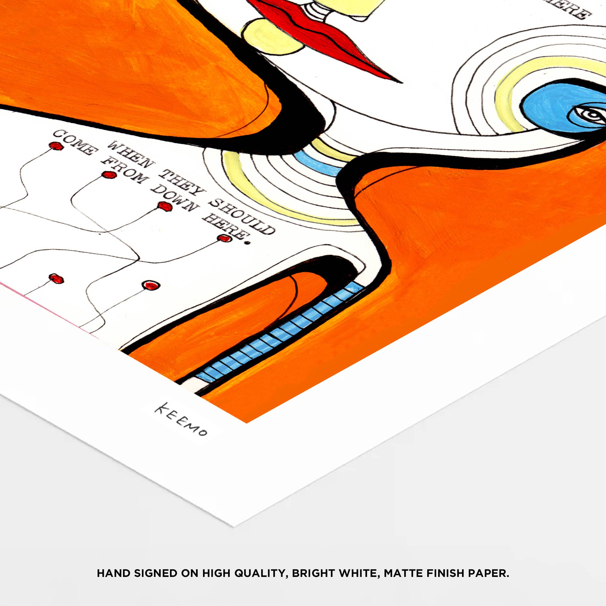 Keemo Gallery - Wholesale Art Print - Poem Heart Unique Modern Art Print Abstract Type Kind Words4