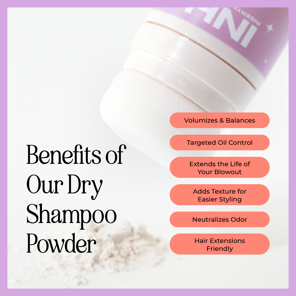 INH Hair - Wholesale Dry Shampoo - Powder Puff Dry Shampoo | volumizing non aerosol dry shampoo3