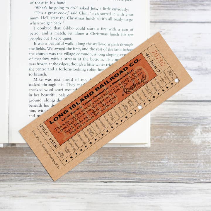 Le marque-page billet de train de Gatsby le Magnifique pour la vente par Literary Craft Parlour