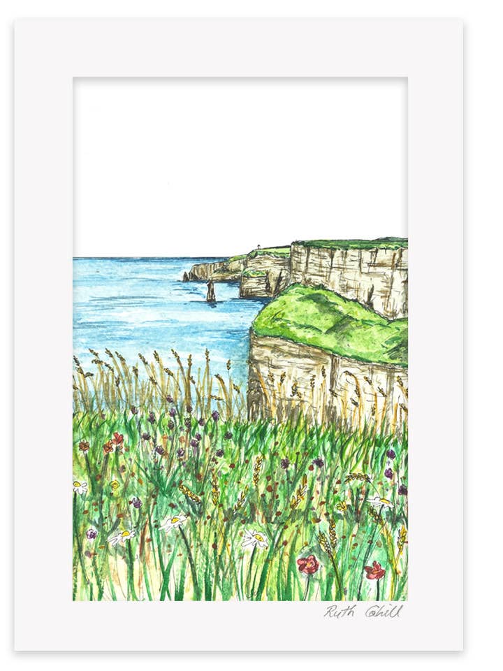Cliffs of Moher Tower Print for engroshandel hos Duck Blue®