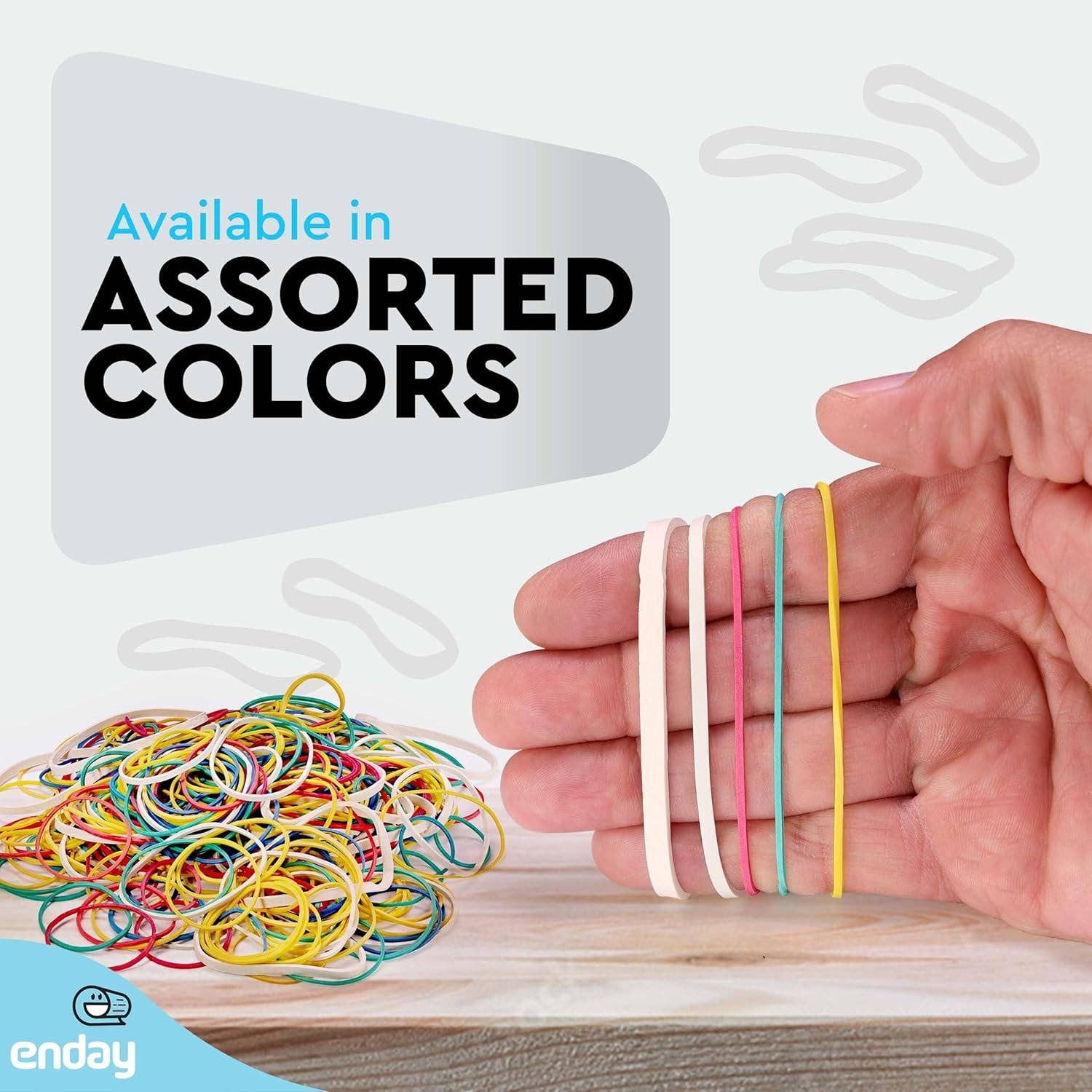 enday - Wholesale Classic Toy - Kids - Assorted Colors And Sizes Rubber Bands (227g/0.5 lbs)2