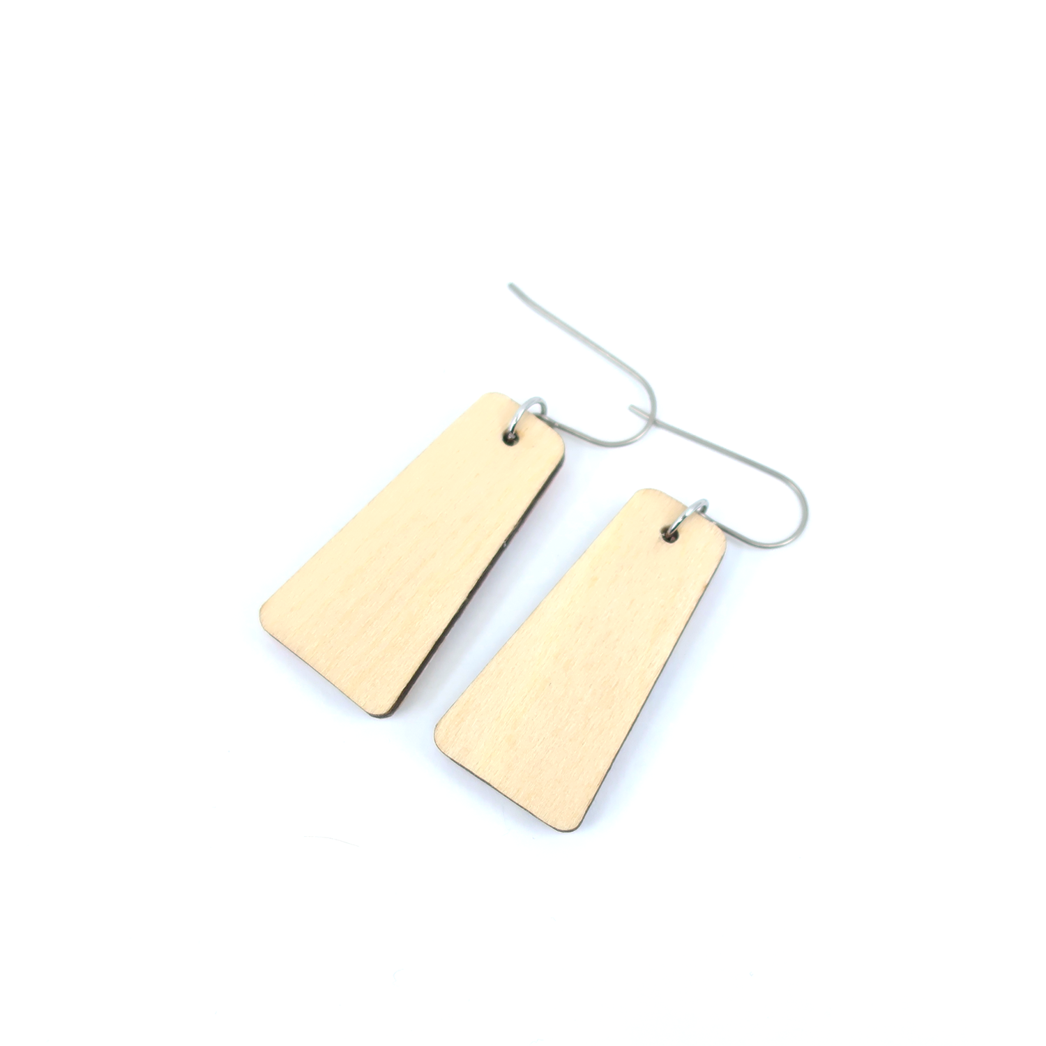 autumn + tree - Vente Boucles d'oreilles pendantes - Boucles d'oreilles pendantes en marbre moderne du milieu du siècle, bleu poudré2