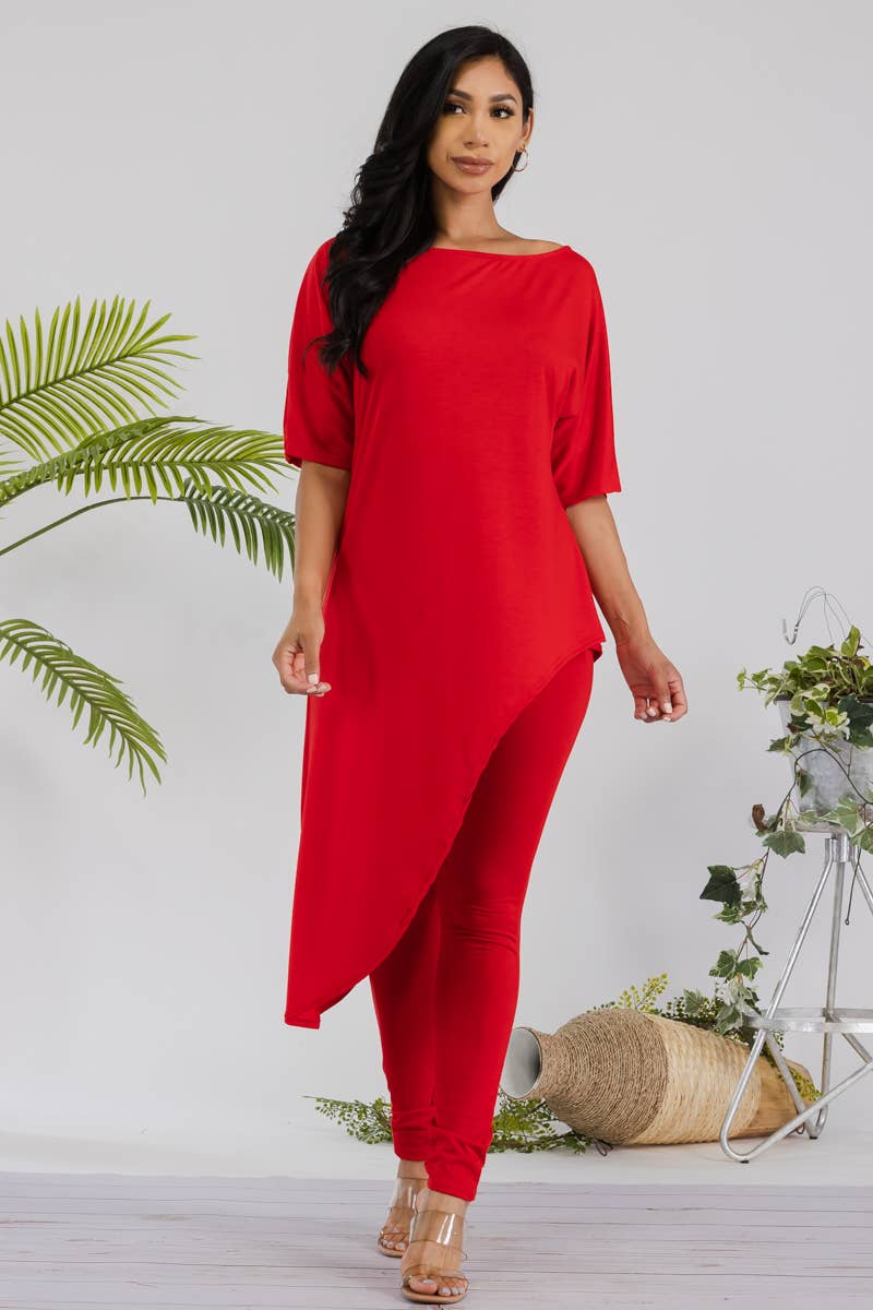 H&H Fashion Inc. - Venta al por mayor Conjuntos de top y pantalón (NO para estar en casa) - Mujer - HH679R-SOLID - Juego de blusa y leggins de 2 piezas9