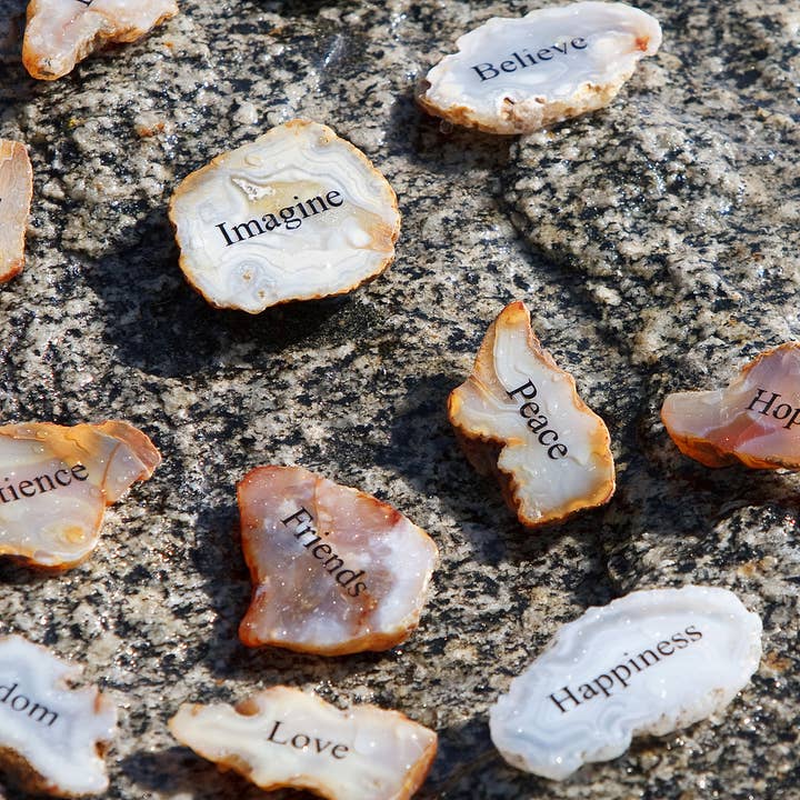 Garden Age Supply - Wholesale Spiritual Stone/Crystal - Miracle Stones - Sliced Agate Stones Pre-assorted Package