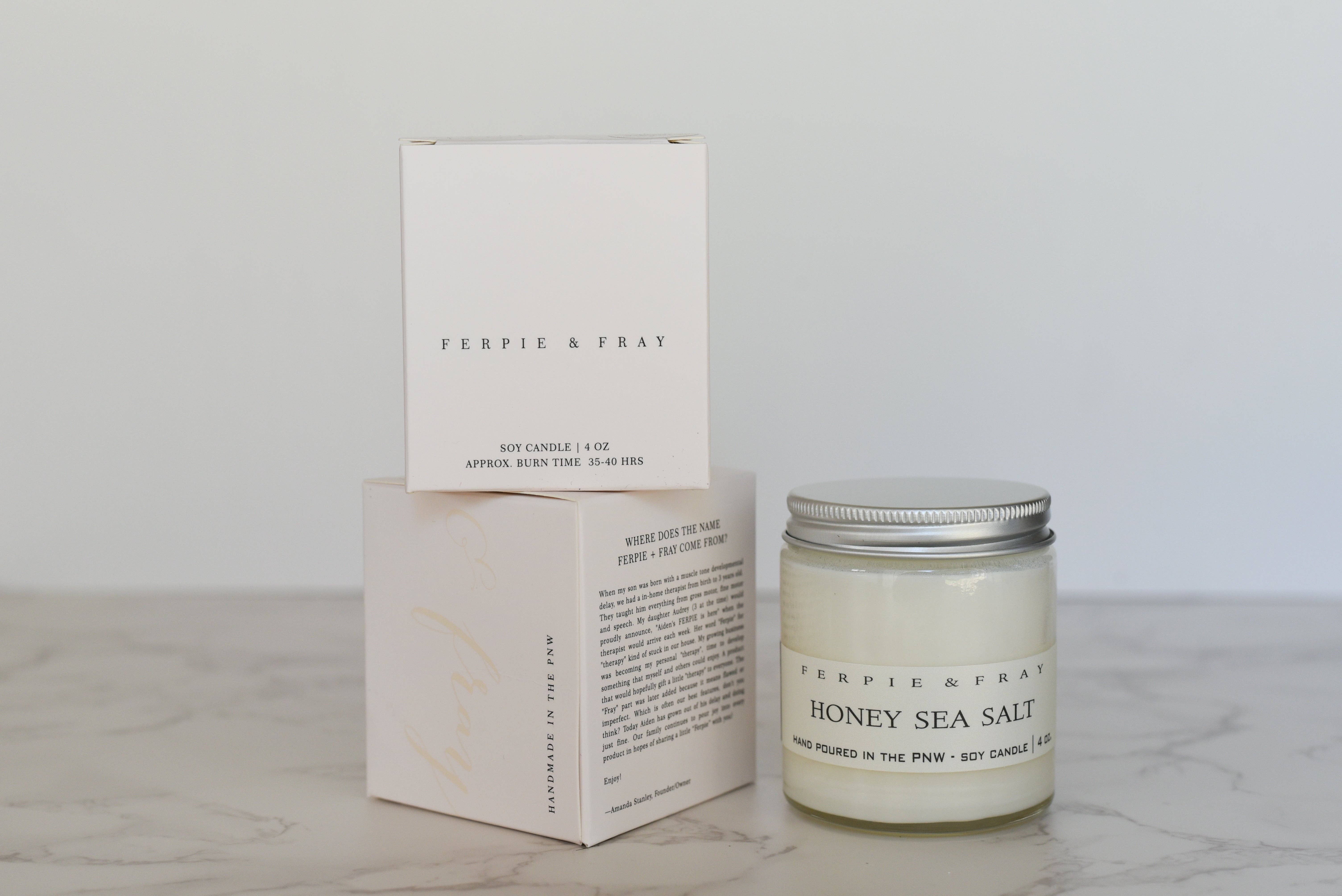 Ferpie + Fray - Wholesale Jar/Filled Candle - Honey Sea Salt4