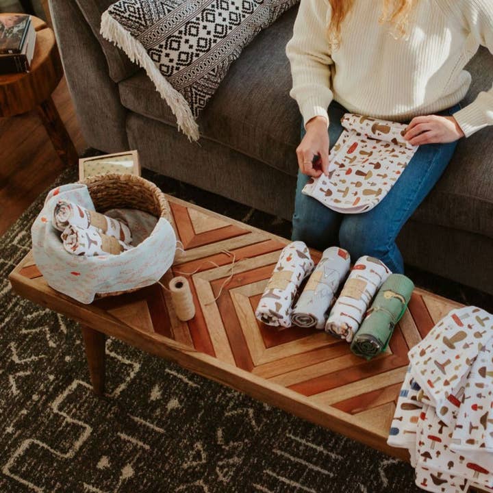 Labrador Tea - Wholesale Tea Towel - Tea Towel - Salmon Swim7