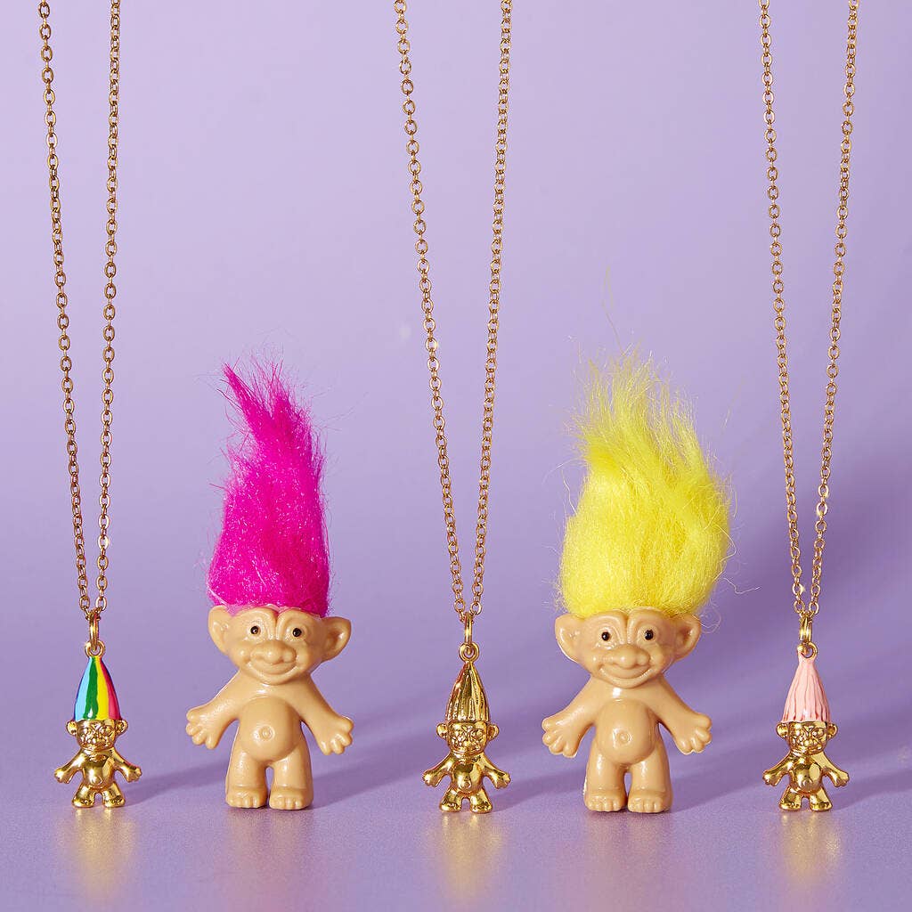 Lucent Studios Ltd - Wholesale Pendant/Charm Necklace - Retro Gold Plated Troll Doll Necklace1