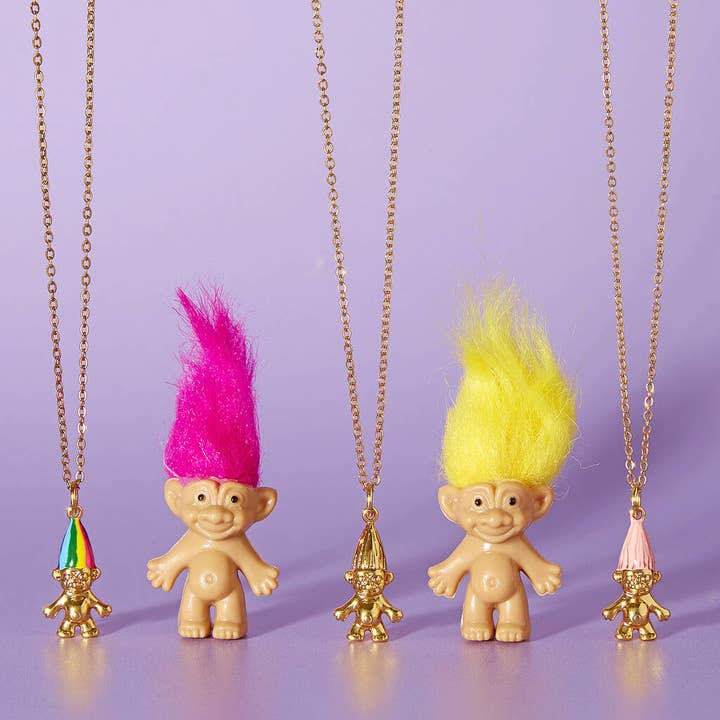 Lucent Studios Ltd - Wholesale Pendant/Charm Necklace - Retro Gold Plated Troll Doll Necklace1