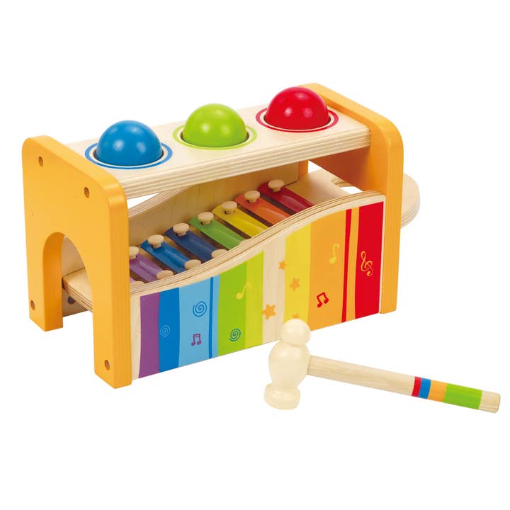 Hape Toys - Wholesale Musical Toy - Kids & Baby - Hape Pound&Tap Bench - Musical Toy w/ Xylophone for Toddlers