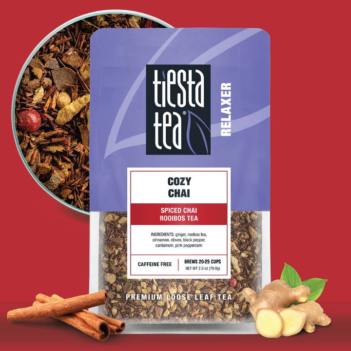 Cozy Chai Tea, Caffeine Free Rooibos Chai | Relaxing for wholesale by Tiesta Tea Company (loose leaf teas & accessories)