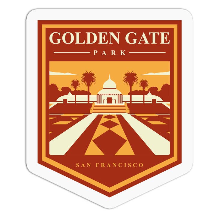 Série de voyage Golden Gate Autocollant San Francisco pour la vente par Girls Printing House