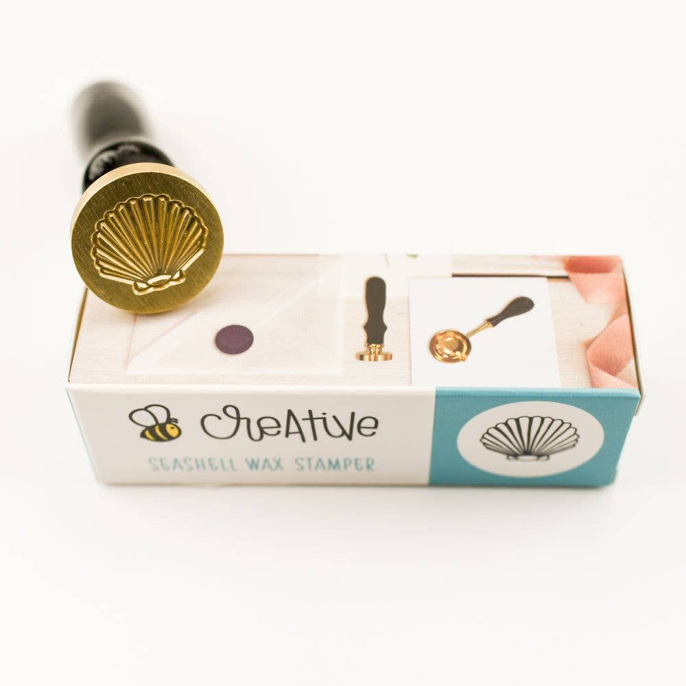 Honey Bee Stamps - Wholesale Rubber/Decorative Stamp - Seashell - Wax Stamper4